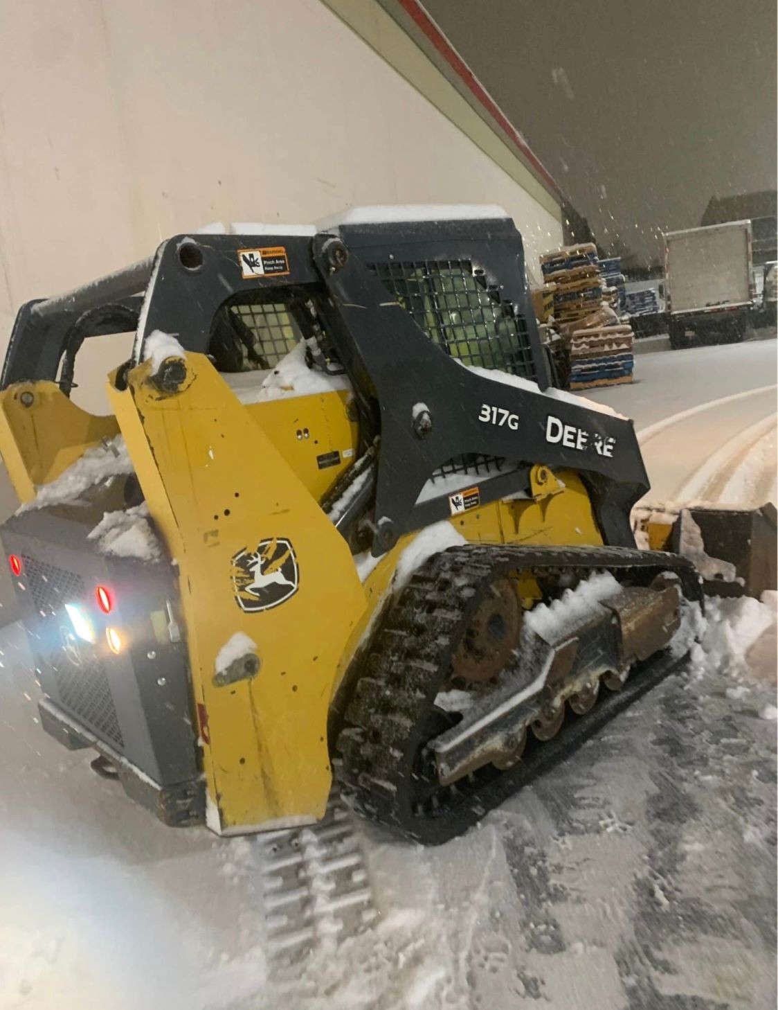 Track Loader Snow Removal