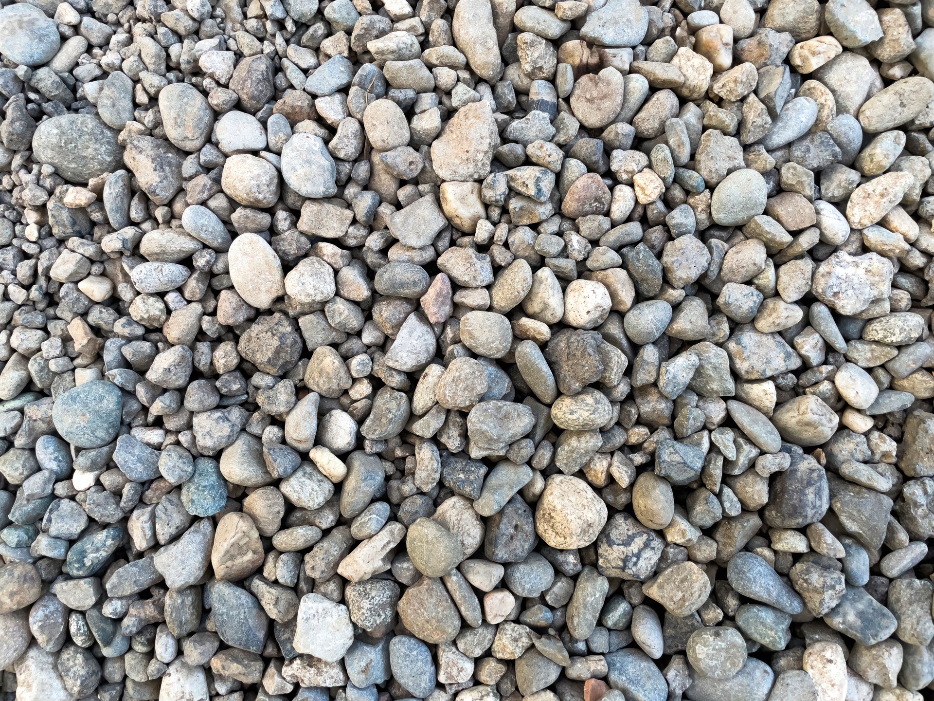 Pebbles on a country path