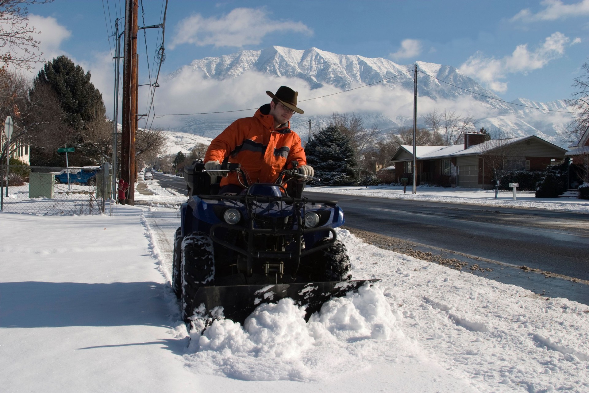 Four-Wheeler Snowplow