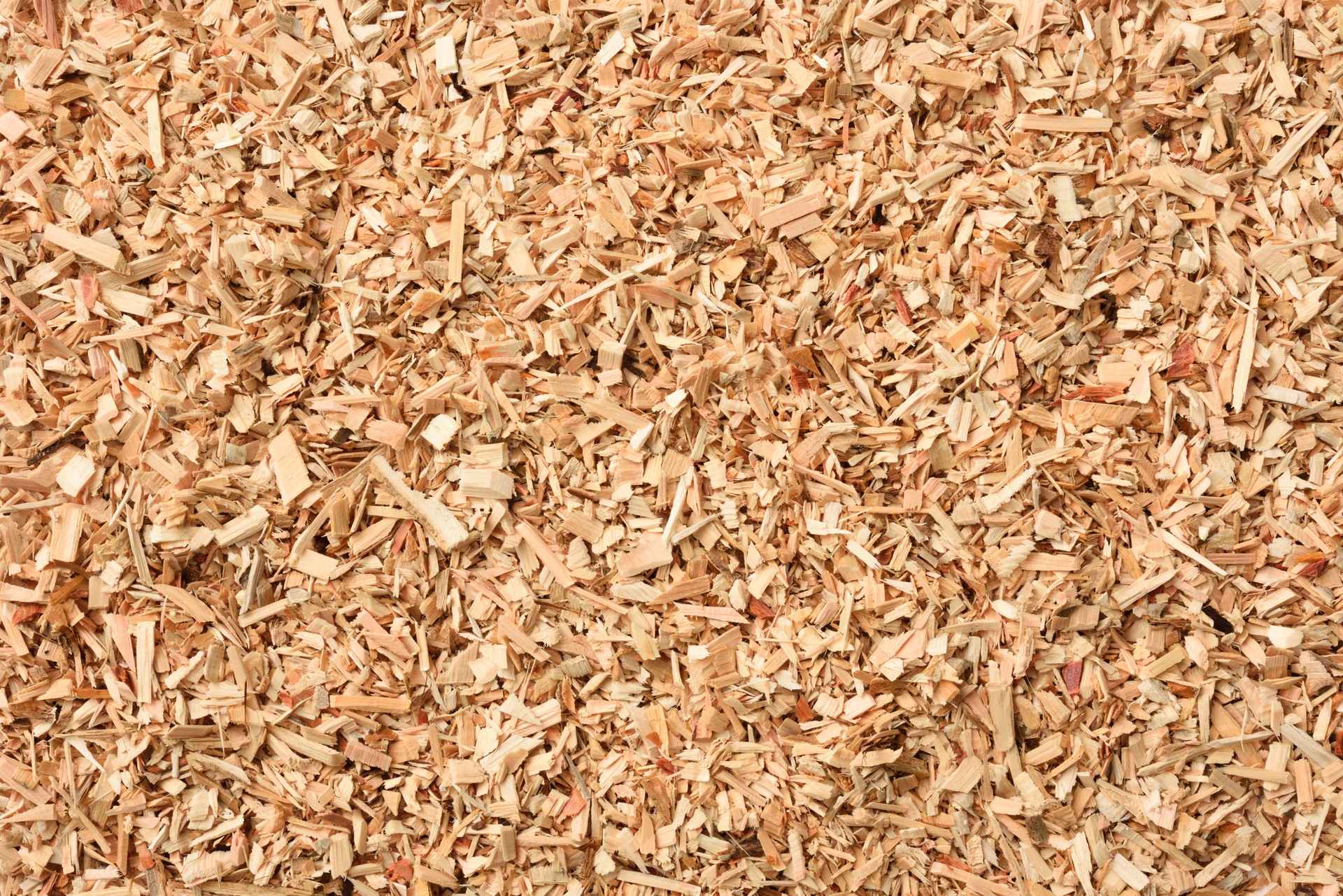 Overhead shot of wood chip texture background